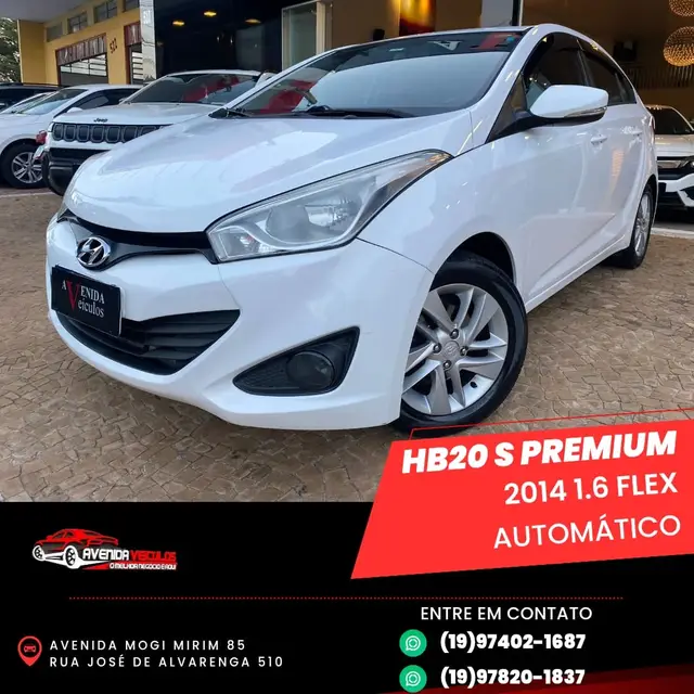 Carro Hyundai HB20S 2014 1.6 Premium (Aut) (Flex)