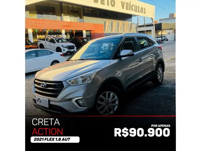 Carro Hyundai Creta 2021 Action 1.6 (Aut) (Flex)