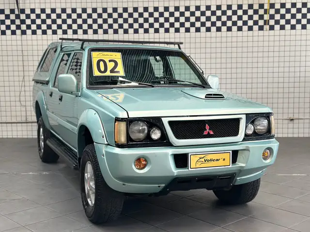 Carro Mitsubishi L200 2002 L 200 GLS 4x4 2.5 Turbo (nova série) (cab. dupla)