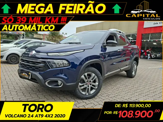 Carro Fiat Toro 2020 Volcano 2.4 AT9 4x2 (Flex)
