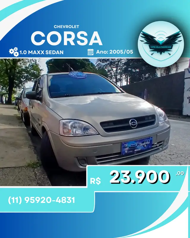 Carro Chevrolet Corsa Sedan 2005 Maxx 1.0