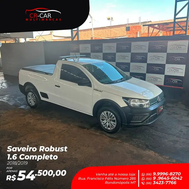 Carro Volkswagen Saveiro 2019 Robust 1.6 MSI CS (Flex)