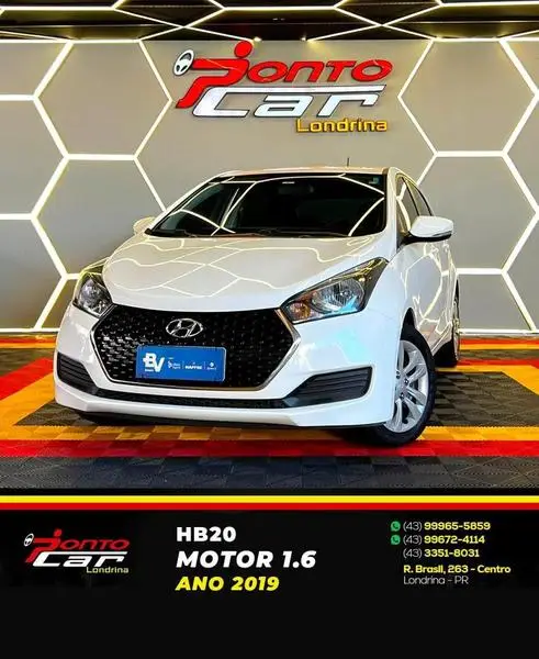 Carro Hyundai HB20 2019 1.6 Comfort Plus BlueMedia (Flex)