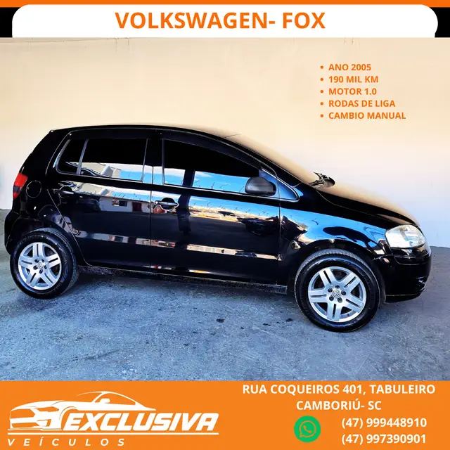 Carro Volkswagen Fox 2005 City 1.0 (Flex) 2p