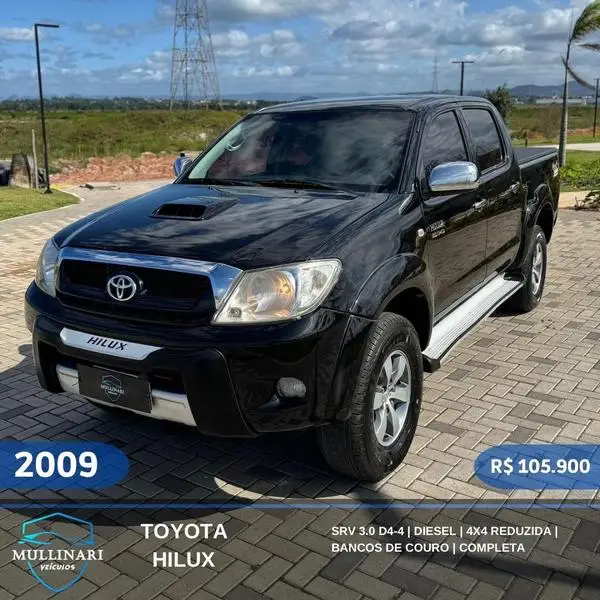 Carro Toyota Hilux Cabine Dupla 2009 Hilux 2.7 SR CD 4x2 (Flex)