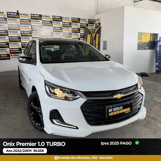 Carro Chevrolet Onix 2022 Premier II 1.0 Turbo (Flex) (Aut)