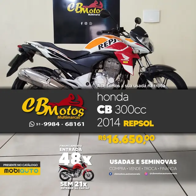 Carro Honda CB 300R 2014 (ABS)
