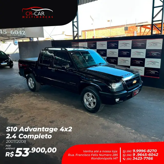 Carro Chevrolet S10 Cabine Dupla 2008 S10 Advantage 4x2 2.4 (Flex) (Cab Dupla)