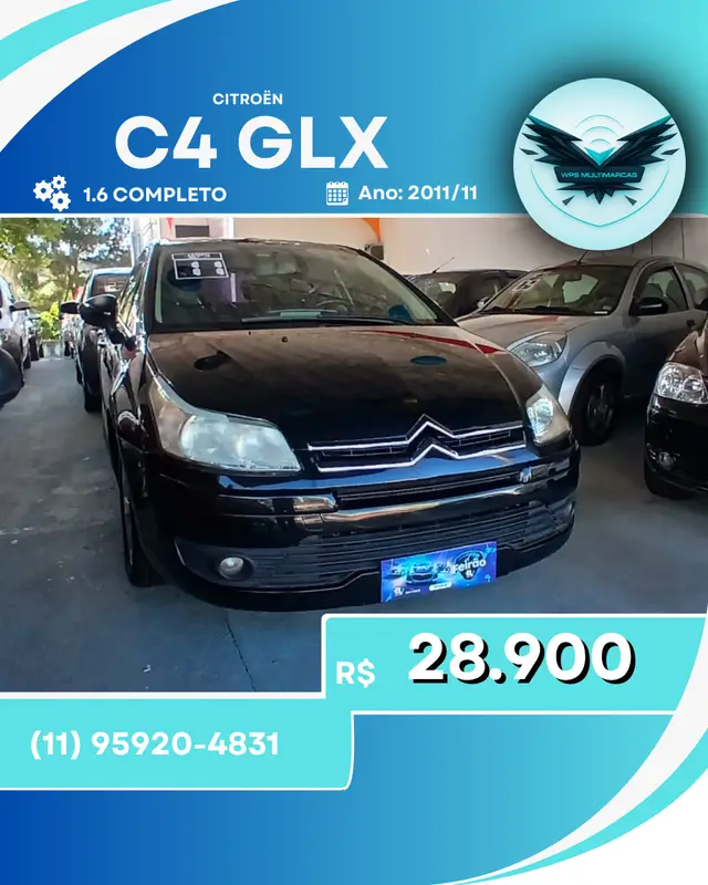 Carro Citroën C4 2011 GLX 1.6 (flex)