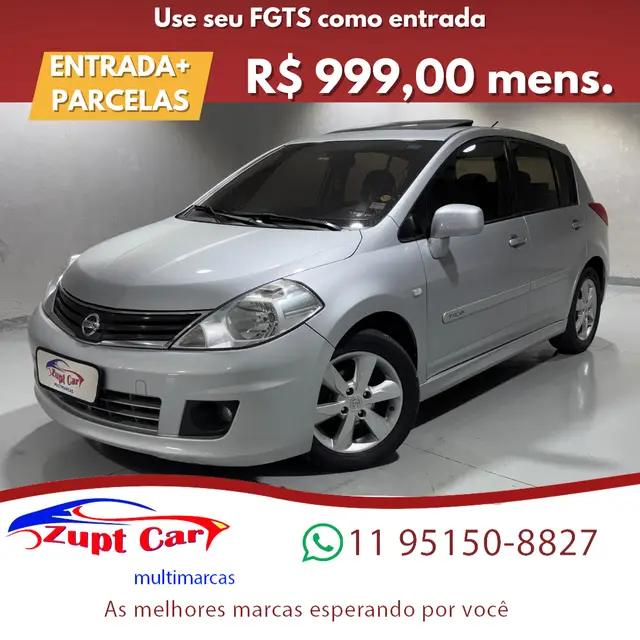 Carro Nissan Tiida 2012 SL 1.8 (flex) (aut)
