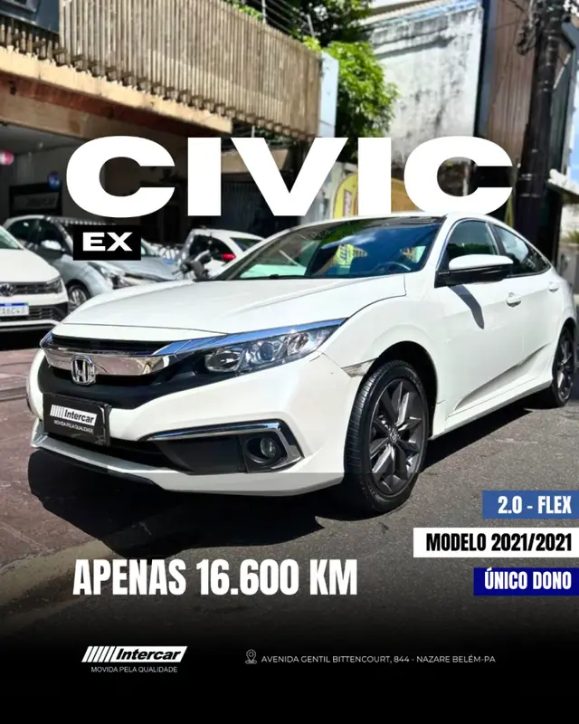 Carro Honda Civic 2021 EX 2.0 i-VTEC CVT