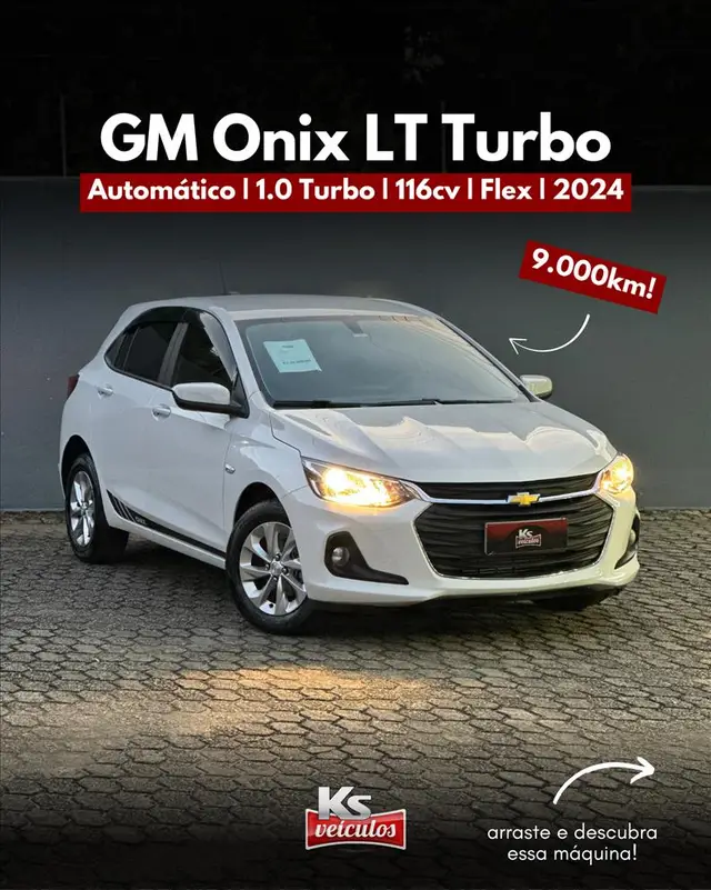 Carro Chevrolet Onix Plus 2024 LT 1.0 Turbo (Aut.)
