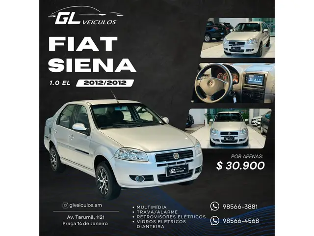 Carro Fiat Siena 2012 EL 1.0 8V (Flex)