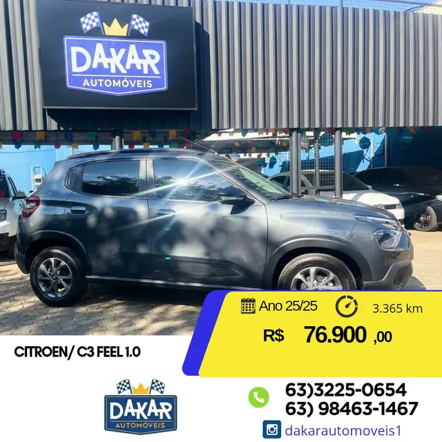 Carro Citroën C3 2025 Feel 1.0