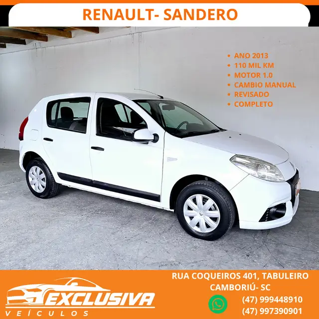 Carro Renault Sandero 2013 Expression 1.0 16V (flex)