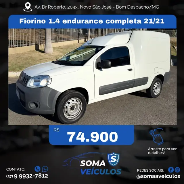 Carro Fiat Fiorino 2021 Endurance 1.4