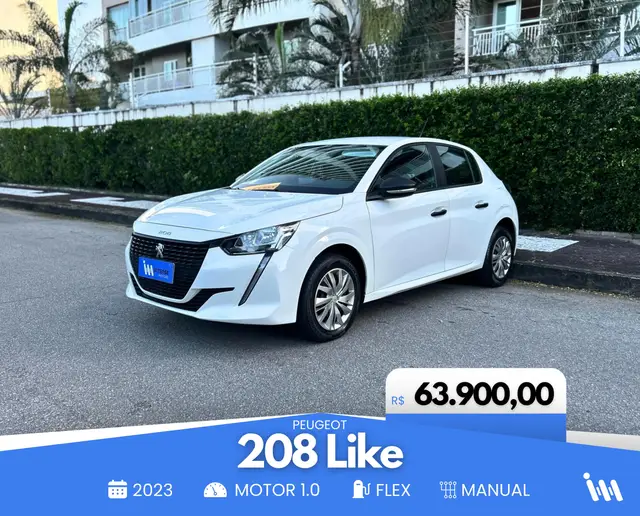 Carro Peugeot 208 2023 Like 1.0 (Flex)