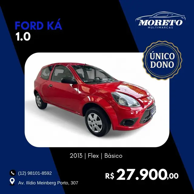 Carro Ford Ka 2013 Ka 1.0 RoCam S