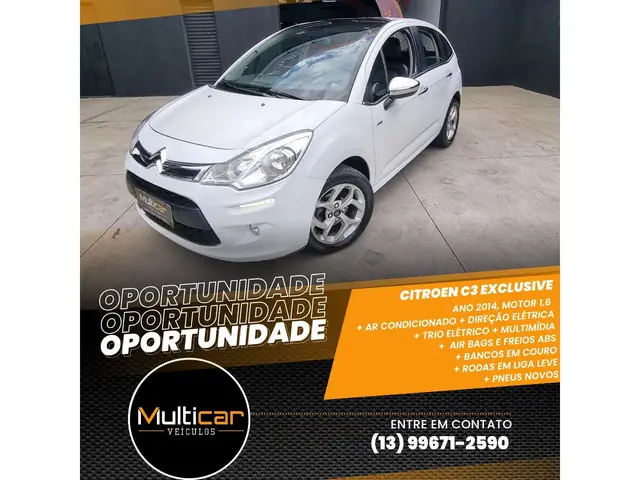 Carro Citroën C3 2014 Exclusive 1.6 16V (Flex)