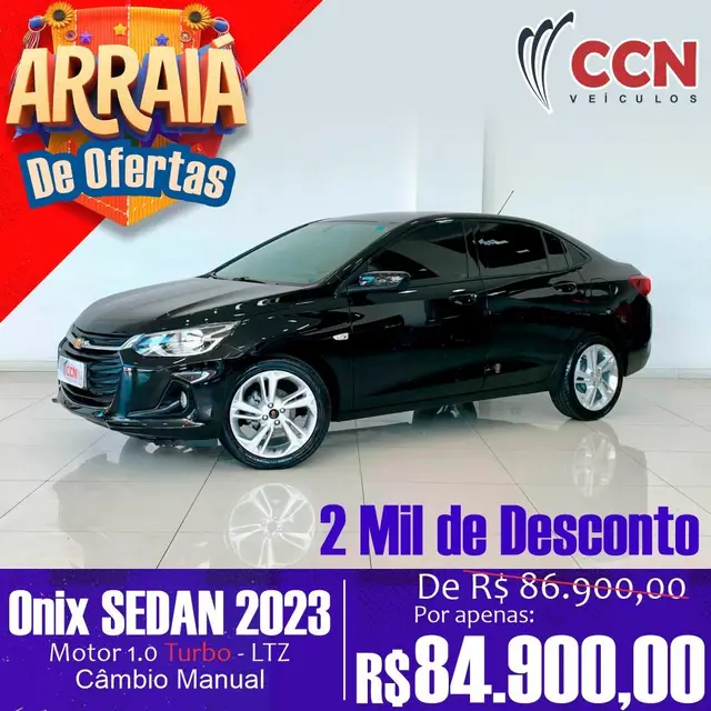 Carro Chevrolet Onix Plus 2023 LTZ 1.0 Turbo