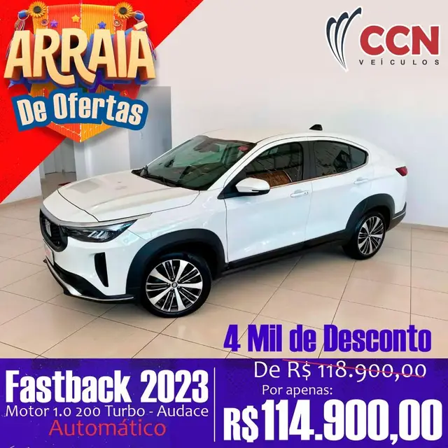 Carro Fiat Fastback 2023 Audace Turbo 200 (Flex) (Aut)