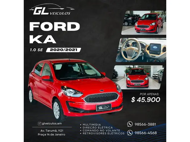 Carro Ford Ka 2021 1.0 SE Plus (Flex)