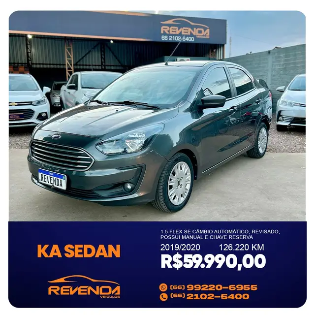 Carro Ford Ka Sedan 2020 SE Plus 1.5 12v (Aut) (Flex)