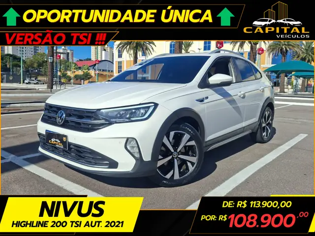 Carro Volkswagen Nivus 2021 Highline 1.0 Turbo (Aut.)