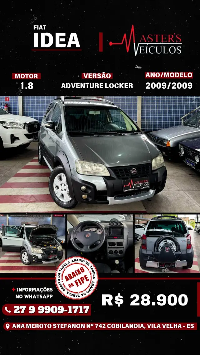 Carro Fiat Idea 2009 Adventure Locker 1.8 (Flex)