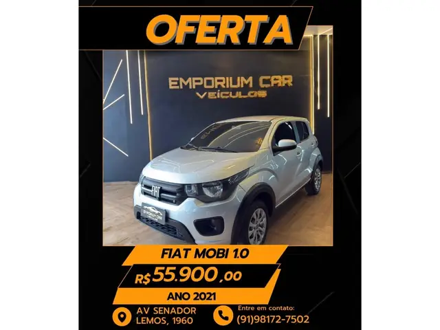 Carro Fiat Mobi 2021 Like 1.0 (Flex)