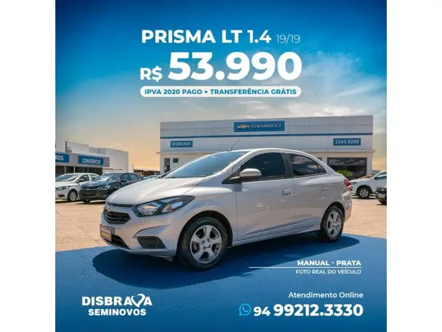 Carro Chevrolet Prisma 2019 1.4 SPE/4 Eco LT