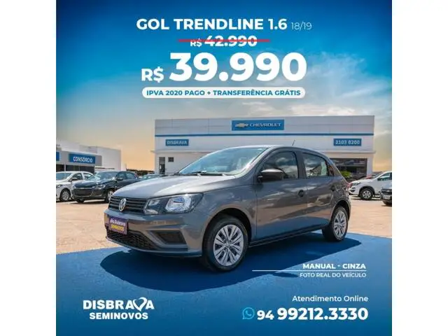 Carro Volkswagen Gol 2019 1.6 MSI (Flex) (Aut)