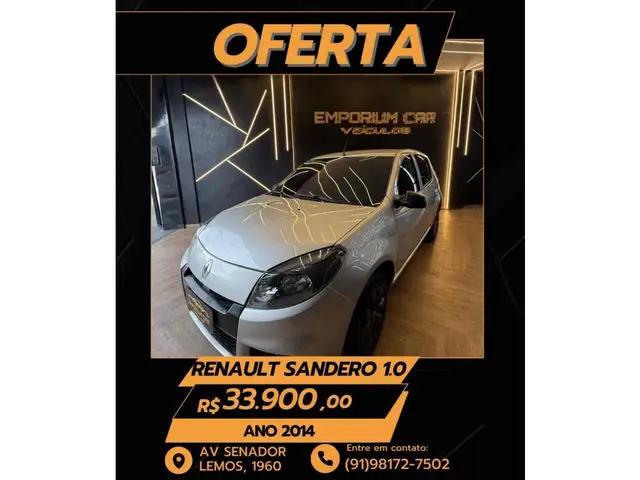Carro Renault Sandero 2014 Expression 1.0 16V (flex)
