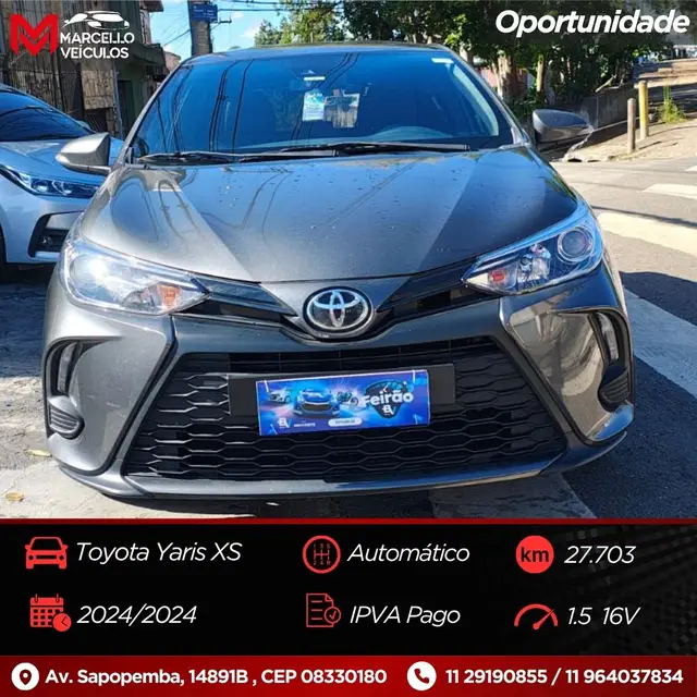 Carro Toyota Yaris 2024 XS 1.5 (Flex) (Aut)