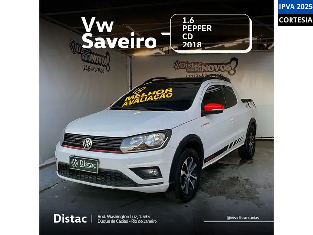 Carro Volkswagen Saveiro 2018 Pepper 1.6 MSI CD (Flex)