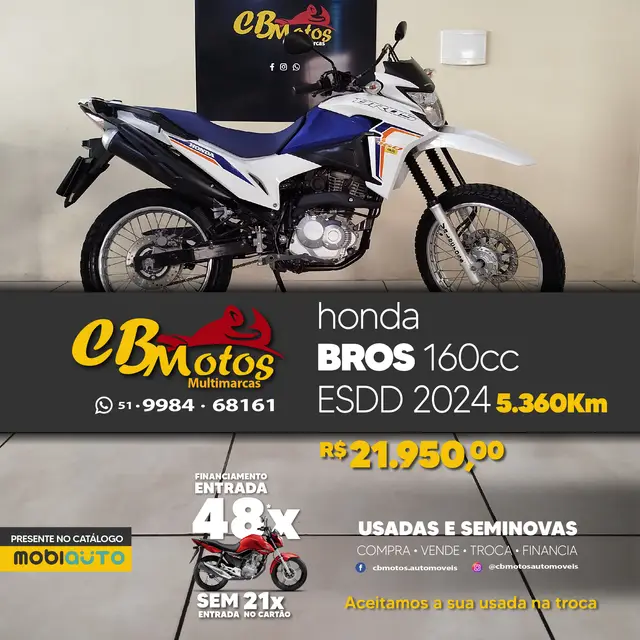 Moto Honda NXR 160 2024 Bros ESDD