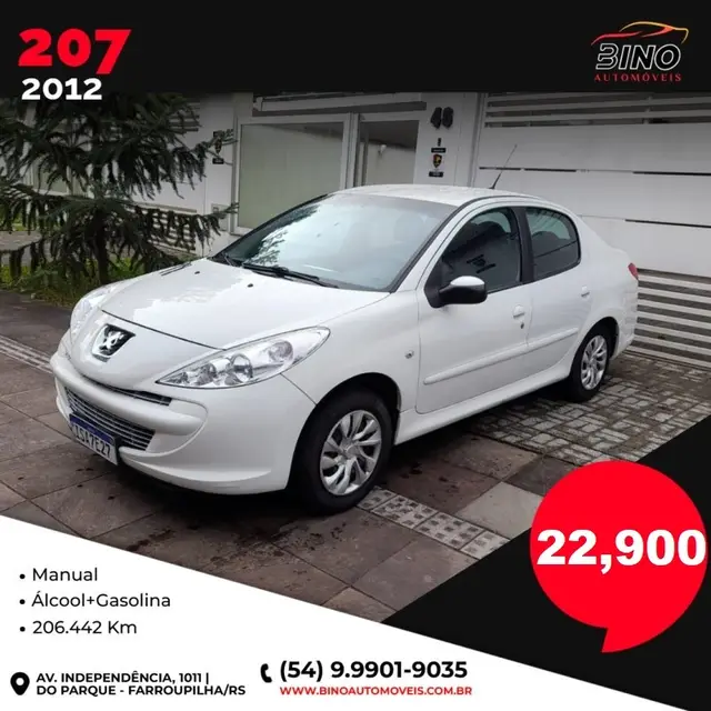 Carro Peugeot 207 Sedan 2012 207 Passion XR 1.4 8V (flex)