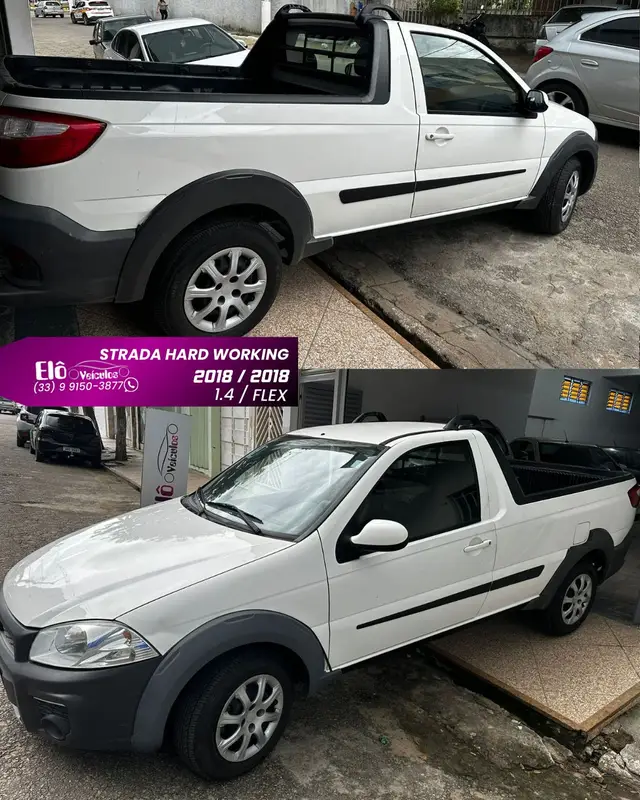Carro Fiat Strada 2018 Hard Working 1.4 (Flex) (Cabine Simples)