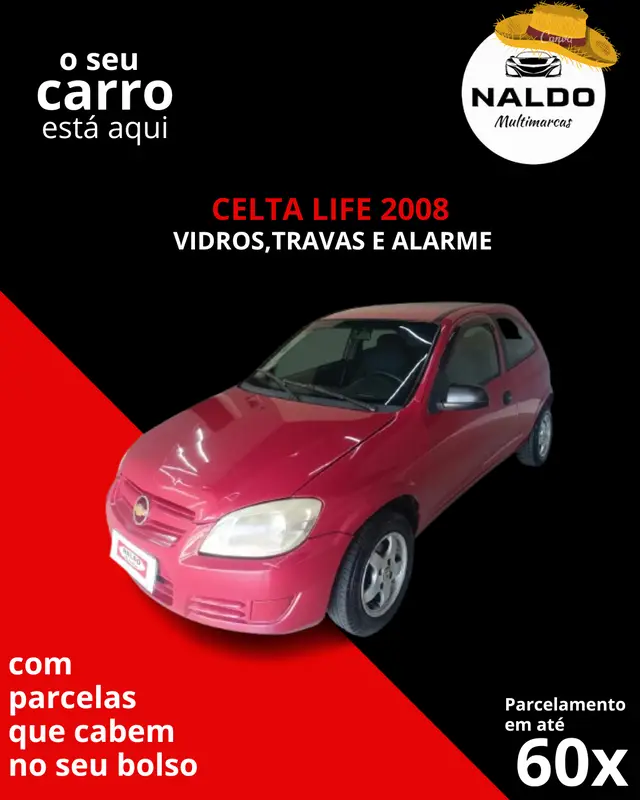 Carro Chevrolet Celta 2008 Life 1.0 VHC (Flex) 2p