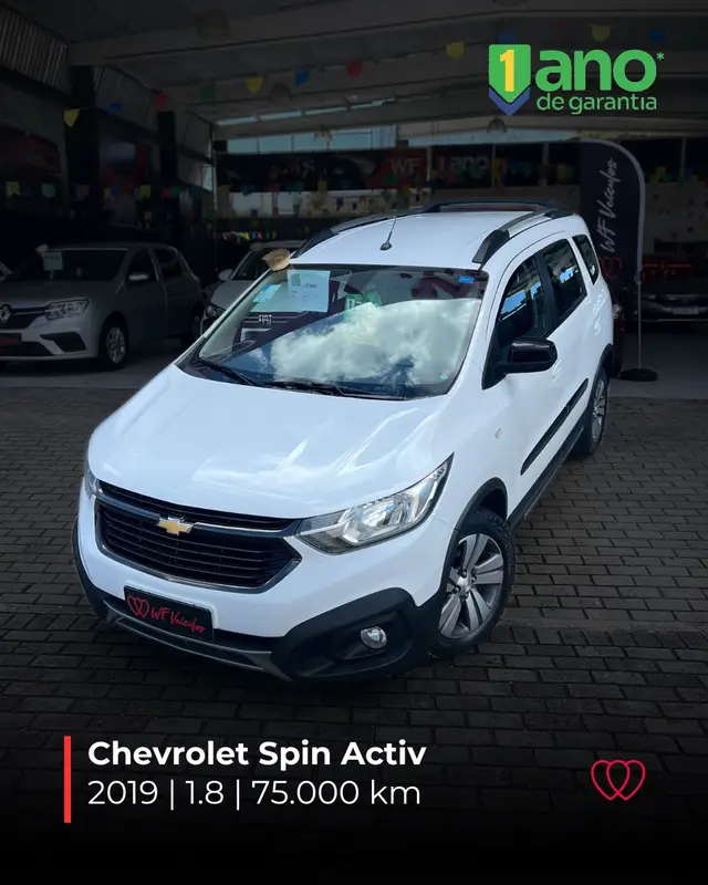 Carro Chevrolet Spin 2019 Activ 1.8 (Flex) (Aut)