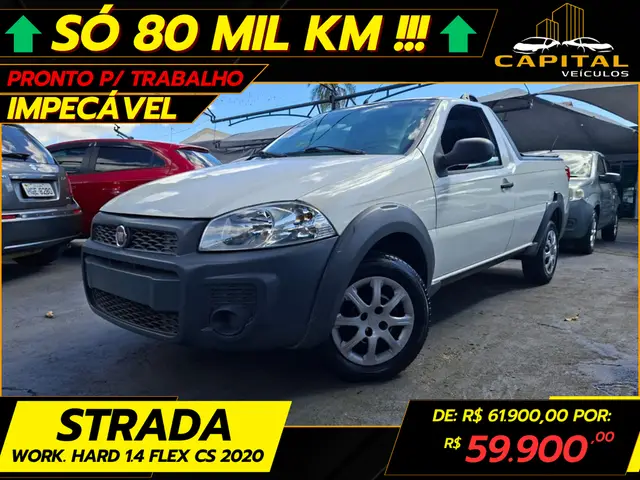 Carro Fiat Strada 2020 Hard Working 1.4 (Flex) (Cabine Simples)