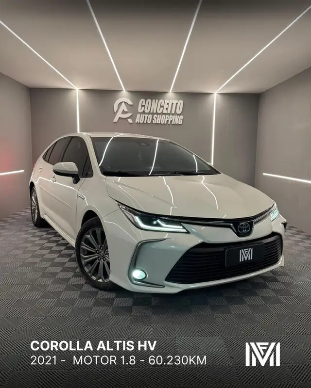 Carro Toyota Corolla 2021 1.8 VVT-I HYBRID FLEX ALTIS CVT