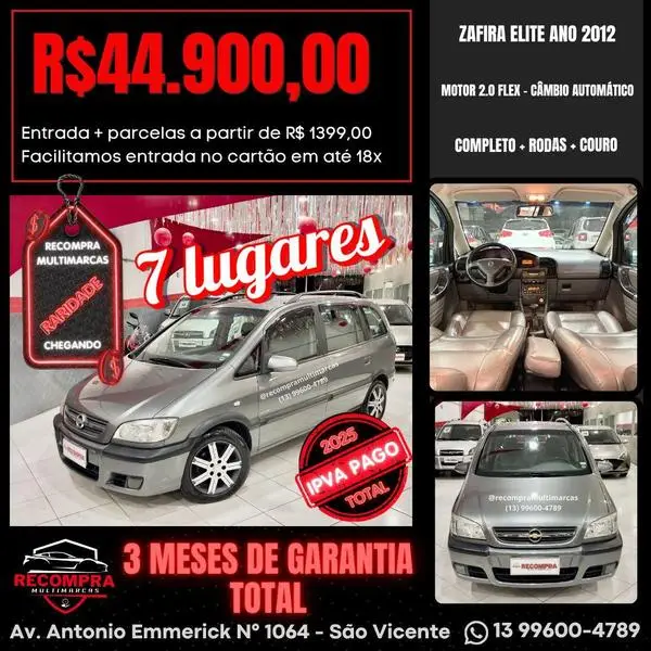 Chevrolet Zafira Collection 2.0 (Flex) (Aut)