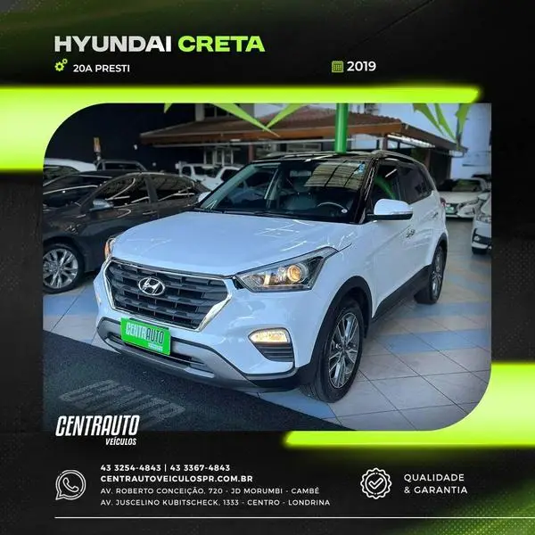 Carro Hyundai Creta 2019 1 Million 1.6 (Aut) (Flex)