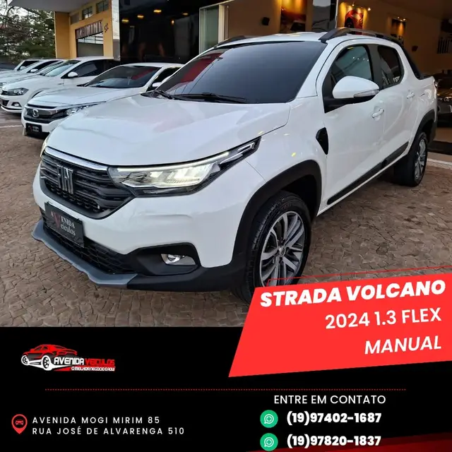 Carro Fiat Strada 2024 Volcano 1.3 Cabine Dupla