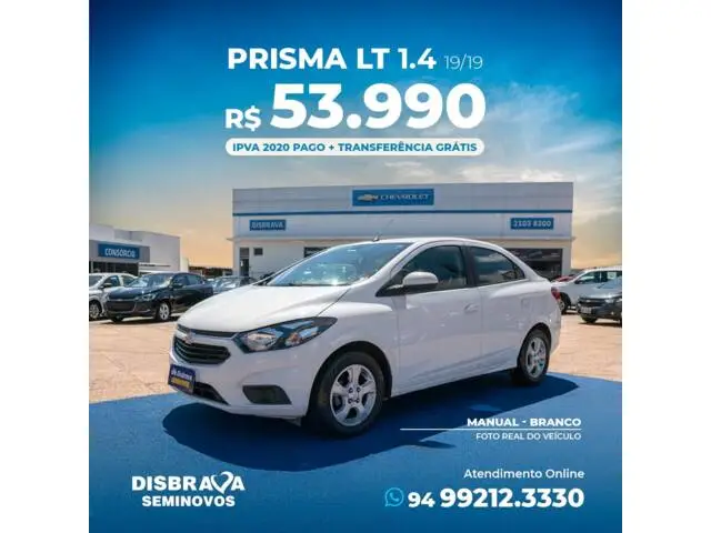 Carro Chevrolet Prisma 2019 1.4 SPE/4 Eco LT