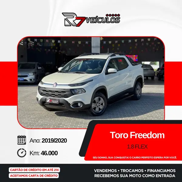 Carro Fiat Toro 2020 Freedom 1.8 AT6 4x2 (Flex)