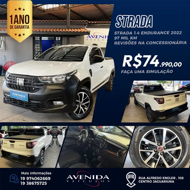 Carro Fiat Strada 2022 Endurance 1.4 CS