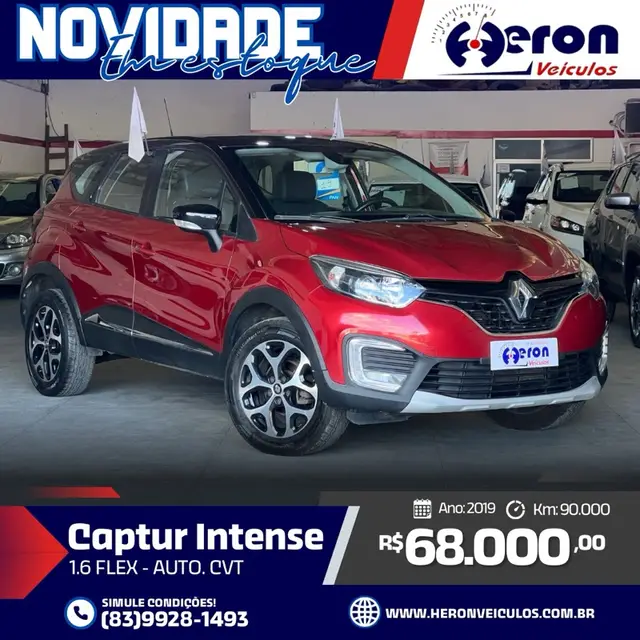 Carro Renault Captur 2019 Intense 1.6 16v SCe CVT (Flex)