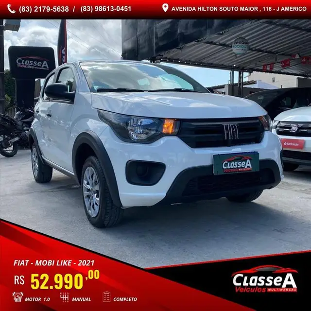 Carro Fiat Mobi 2021 Like 1.0 (Flex)